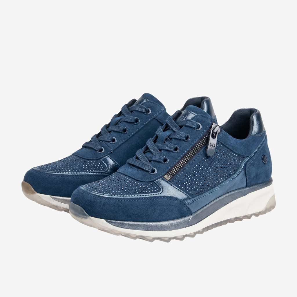 Coutivo - Sneakers Femme Fermeture Éclair Confort Marche Style Élégant