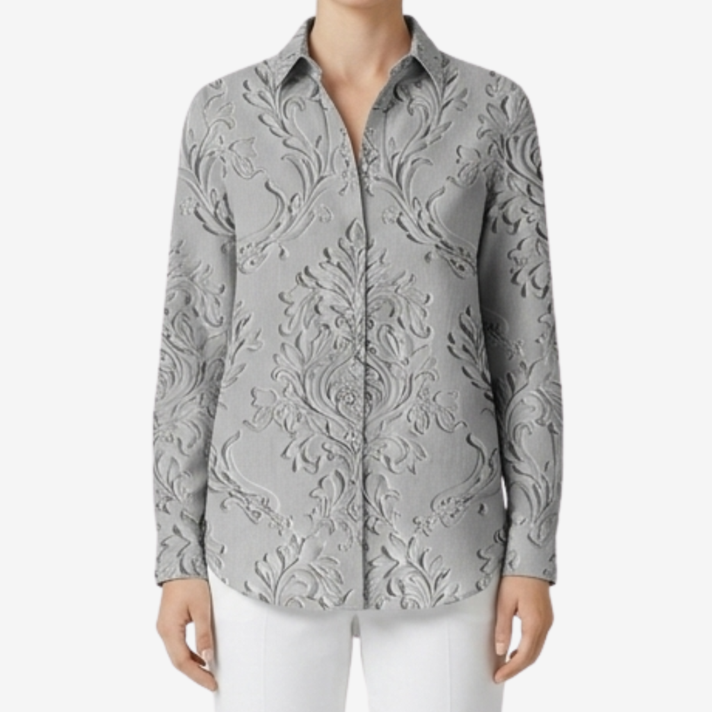 Coutivo - Chemisier Femme Imprimé Floral Élégant Style Classique