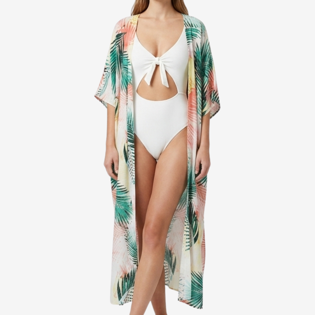 Coutivo - Kimono Plage Femme Viscose Douce Style Classique Raffiné