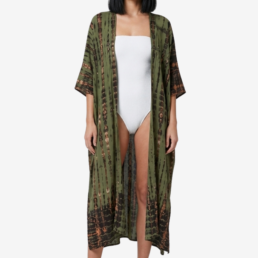Coutivo - Kimono Long Femme Fluide Oversize Pour Plage
