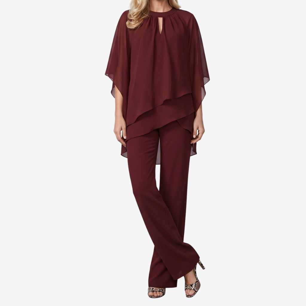 Coutivo - Ensemble 2 Pièces Femme Tissu Souple Coupe Large Style Chic