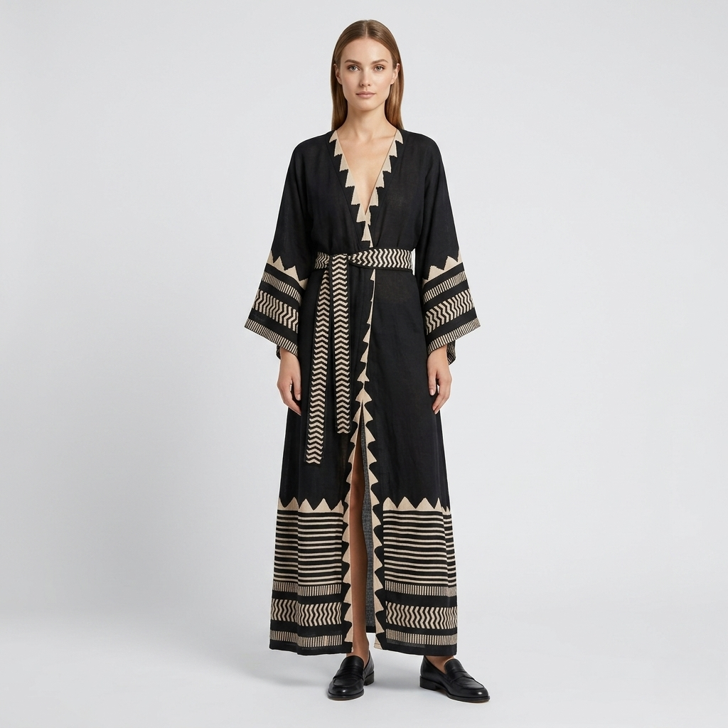 Coutivo - Kimono Plage Femme Léger Fluide Coupe Ample Été Élégant