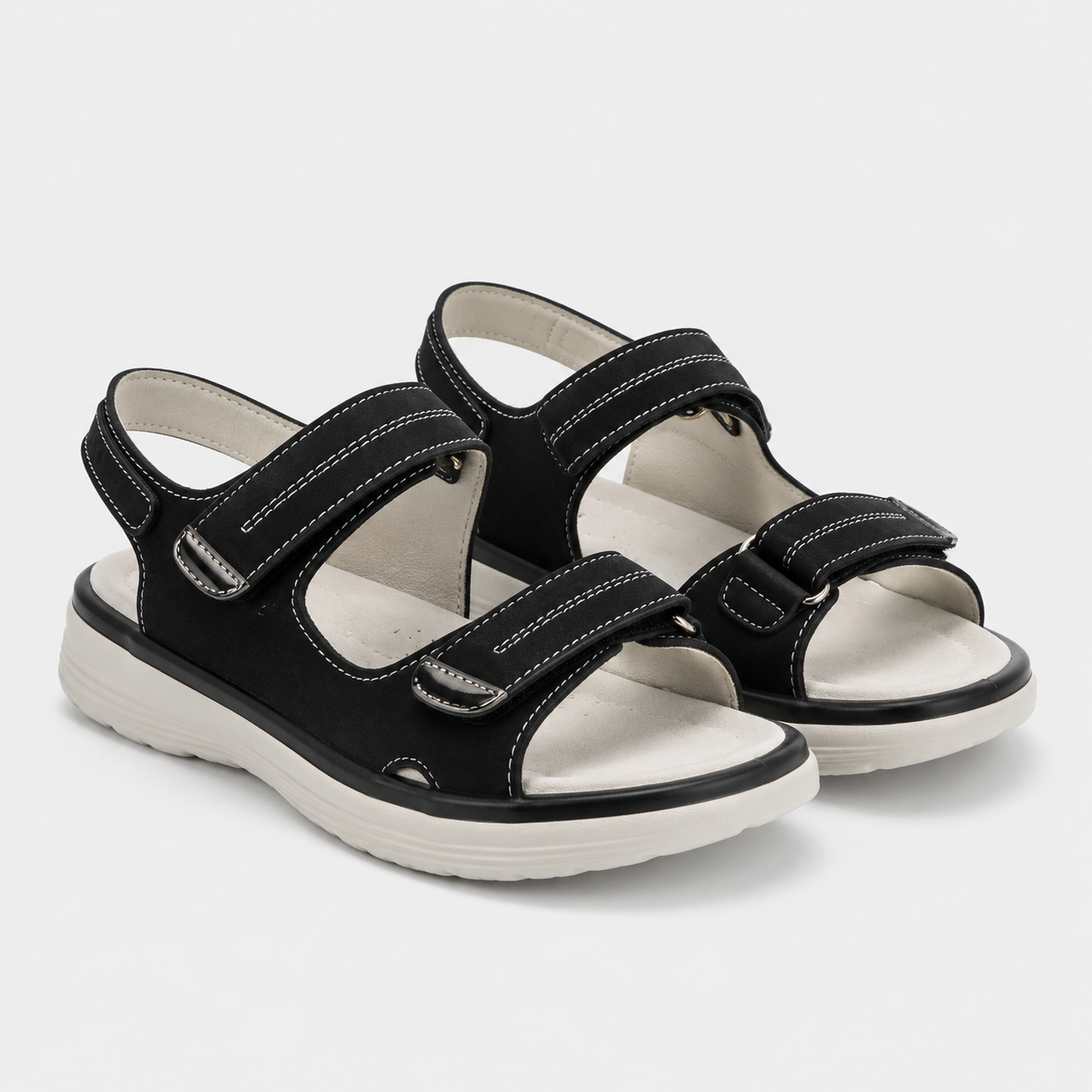 Coutivo - Sandales Femme Brides Ajustables Confort Marche Style Estival Élégant