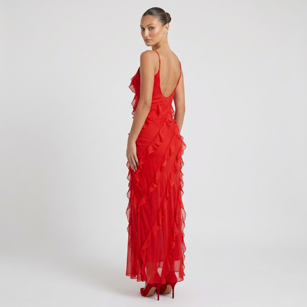 Coutivo - Robe Longue Élégante Femme Style Bohème Classique Coupe Empire