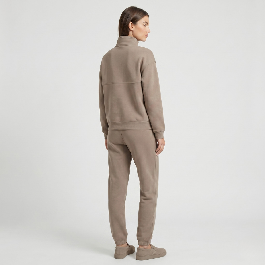 Coutivo - Ensemble Lounge Femme Stretch Coupe Ample Taille Haute
