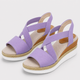 Coutivo - Sandales Femme Compensées Brides Élastiques Confort Léger Style Moderne Élégant