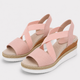 Coutivo - Sandales Femme Compensées Brides Élastiques Confort Léger Style Moderne Élégant