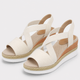 Coutivo - Sandales Femme Compensées Brides Élastiques Confort Léger Style Moderne Élégant