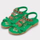 Coutivo - Sandales Femme Bohème Perles Décoratives Brides Croisées Confort Quotidien Style Élégant