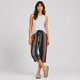 Coutivo - Pantalon Femme Lin Longueur Genou Taille Élastique Confort Léger Style Décontracté