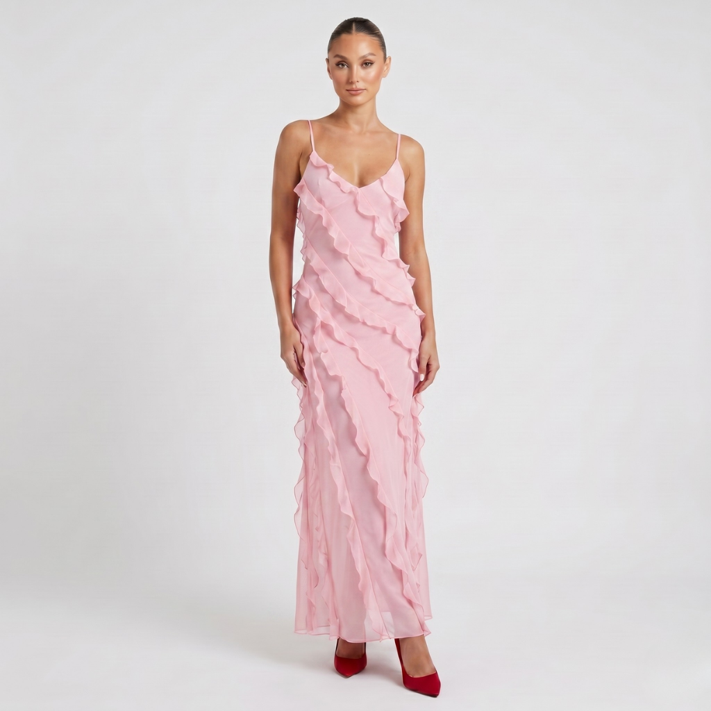 Coutivo - Robe Longue Élégante Femme Style Bohème Classique Coupe Empire