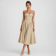 Coutivo - Robe Femme Midi Bretelles Fines Coupe Évasée Élégance Intemporelle Confort Raffiné