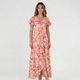 Coutivo - Robe Été Femme Confort Polyester Col V Maxi Fleurie