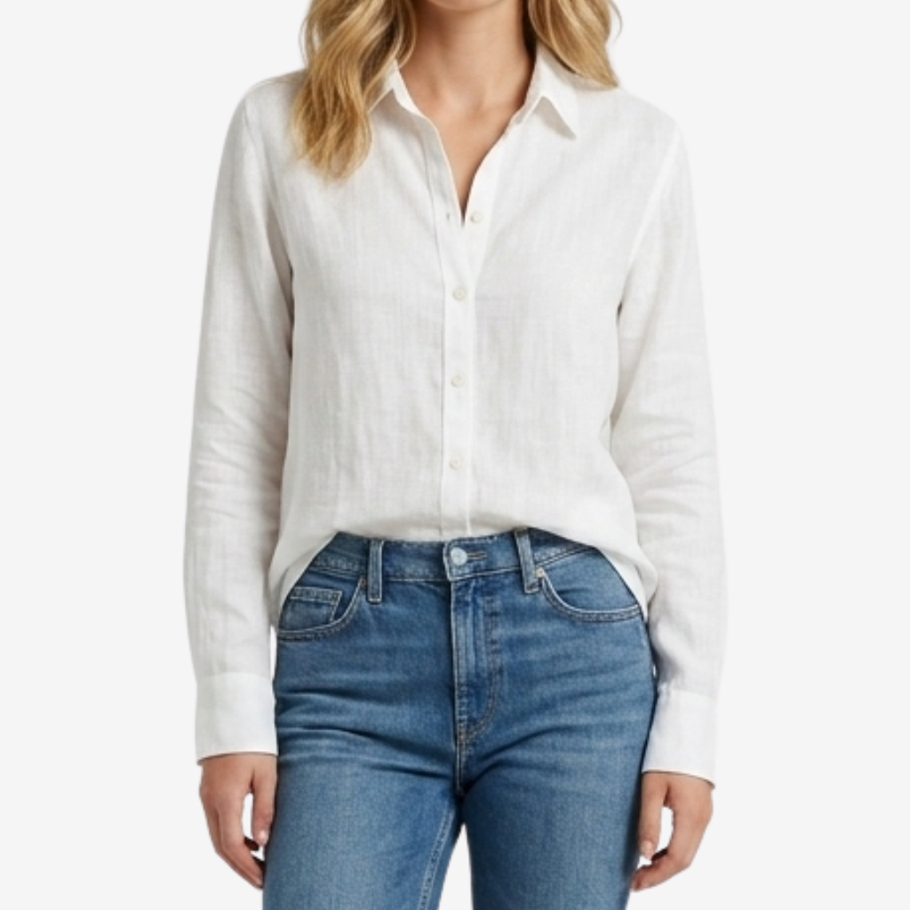 Coutivo - Chemise Lin Femme Élégante Manches Longues Été