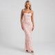 Coutivo - Robe Longue Mousseline Femme Silhouette Élégante Intemporelle