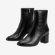 Coutivo - Bottines Femme Similicuir Confort Talon Bloc Style Classique