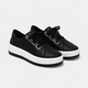 Coutivo - Sneakers Femme Plateforme Lacets Confort Quotidien Style Minimaliste Élégant