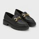 Coutivo - Mocassins Femme Semelle Crantée Détail Métallique Élégance Classique Confort Quotidien