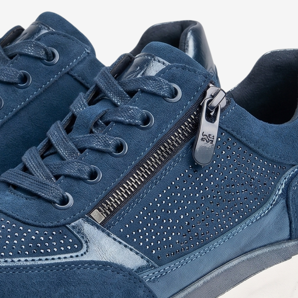Coutivo - Sneakers Femme Fermeture Éclair Confort Marche Style Élégant
