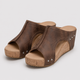 Coutivo - Sandales Femme Compensées Ouvertes Confort Léger Style Décontracté Élégant