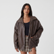Coutivo - Veste Bomber Femme PU Oversize Confort Style Vintage
