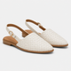 Coutivo - Ballerines Femme Bride Arrière Tressées Bout Pointu Élégance Confort Quotidien