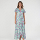 Coutivo - Robe Été Femme Confort Polyester Col V Maxi Fleurie