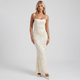 Coutivo - Robe Longue Mousseline Femme Silhouette Élégante Intemporelle