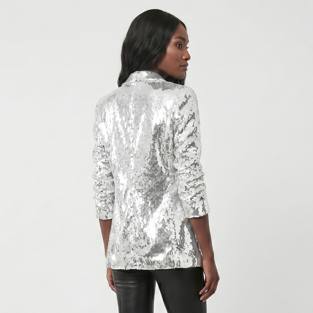 Coutivo - Veste Femme Brillante Paillettes Tenue Soirée Chic
