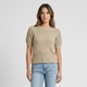 Coutivo - Pull Femme Manches Courtes Maille Aérée Confort Été