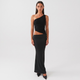 Coutivo - Robe Longue Cut-Out Taille Ajustée Style Élégant Femme
