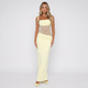 Coutivo - Robe Longue Dentelle Femme Élégance Classique Coupe Ajustée