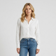Coutivo - Chemise Lin Femme Élégante Manches Longues Été
