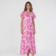 Coutivo - Robe Été Femme Confort Polyester Col V Maxi Fleurie