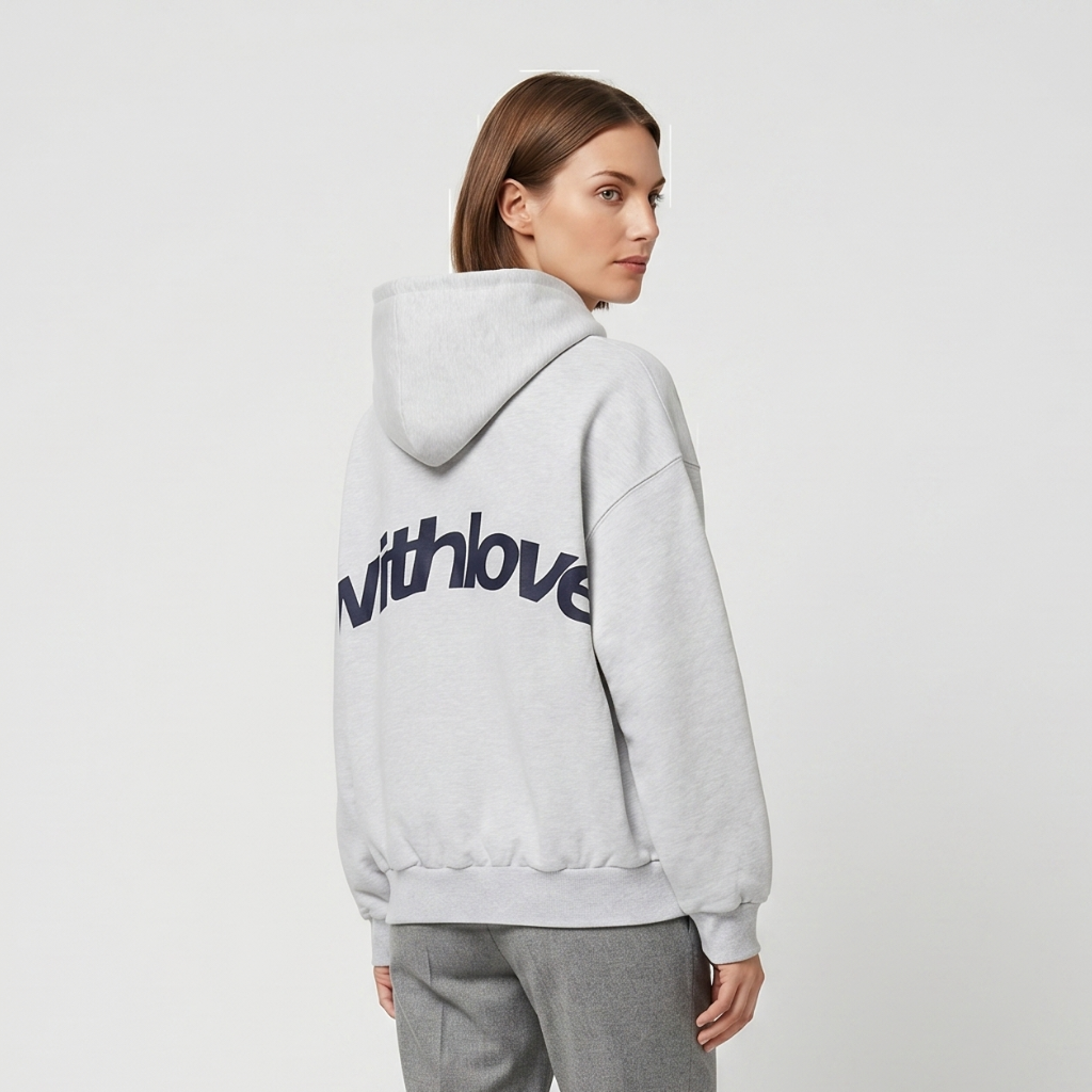 Coutivo - Hoodie Femme Coton Mélangé Confort Coupe Oversize Quotidien