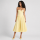 Coutivo - Robe Femme Midi Bretelles Fines Coupe Évasée Élégance Intemporelle Confort Raffiné