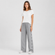Coutivo - Pantalon Femme Rayé Boutons Latéraux Coupe Décontractée Confort Léger Style Moderne