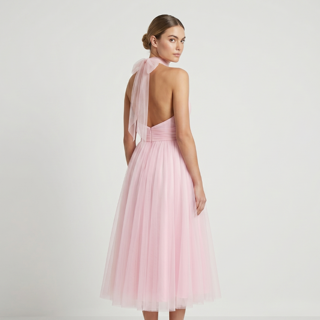 Coutivo - Robe Longue Femme Polyester Élégante Coupe Fluide Sans Manches
