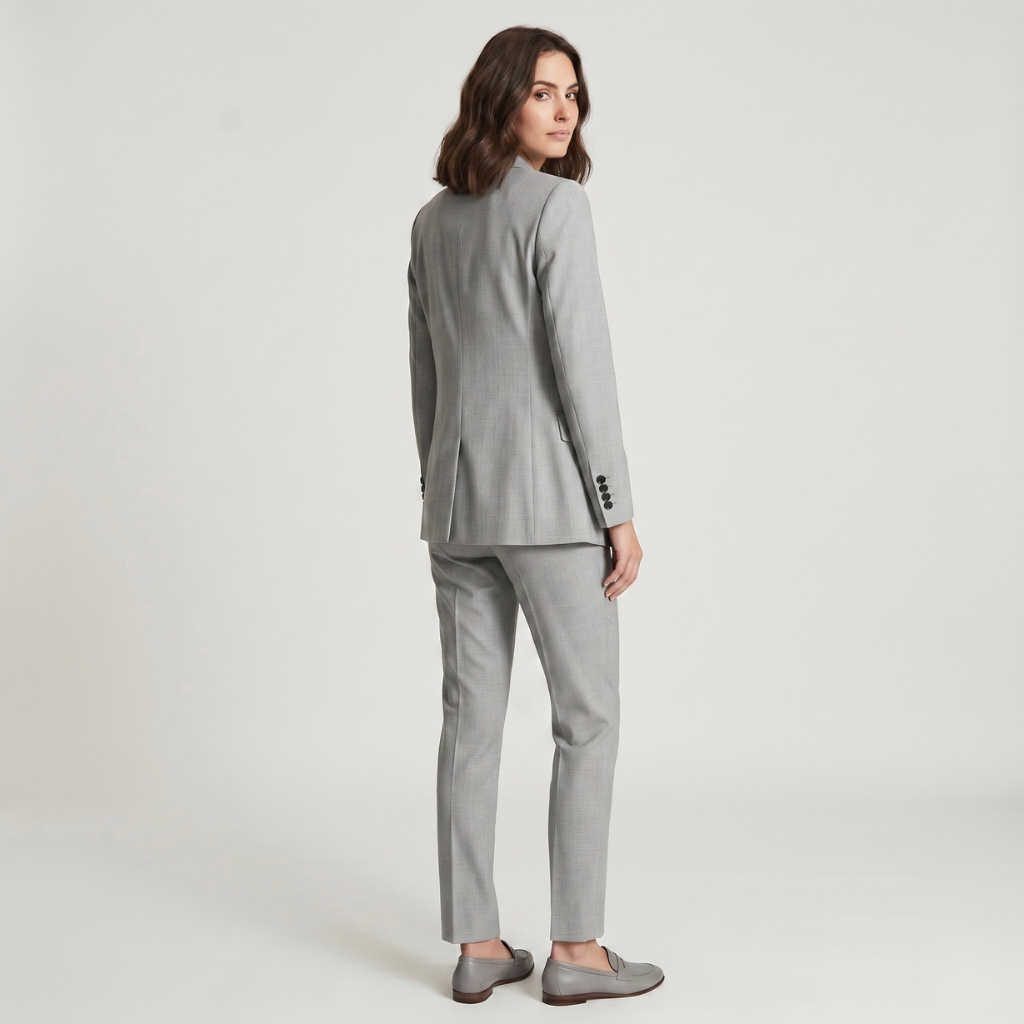 Coutivo - Tailleur Femme 2 Pièces Blazer Pantalon Coupe Classique Confort