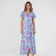 Coutivo - Robe Été Femme Confort Polyester Col V Maxi Fleurie