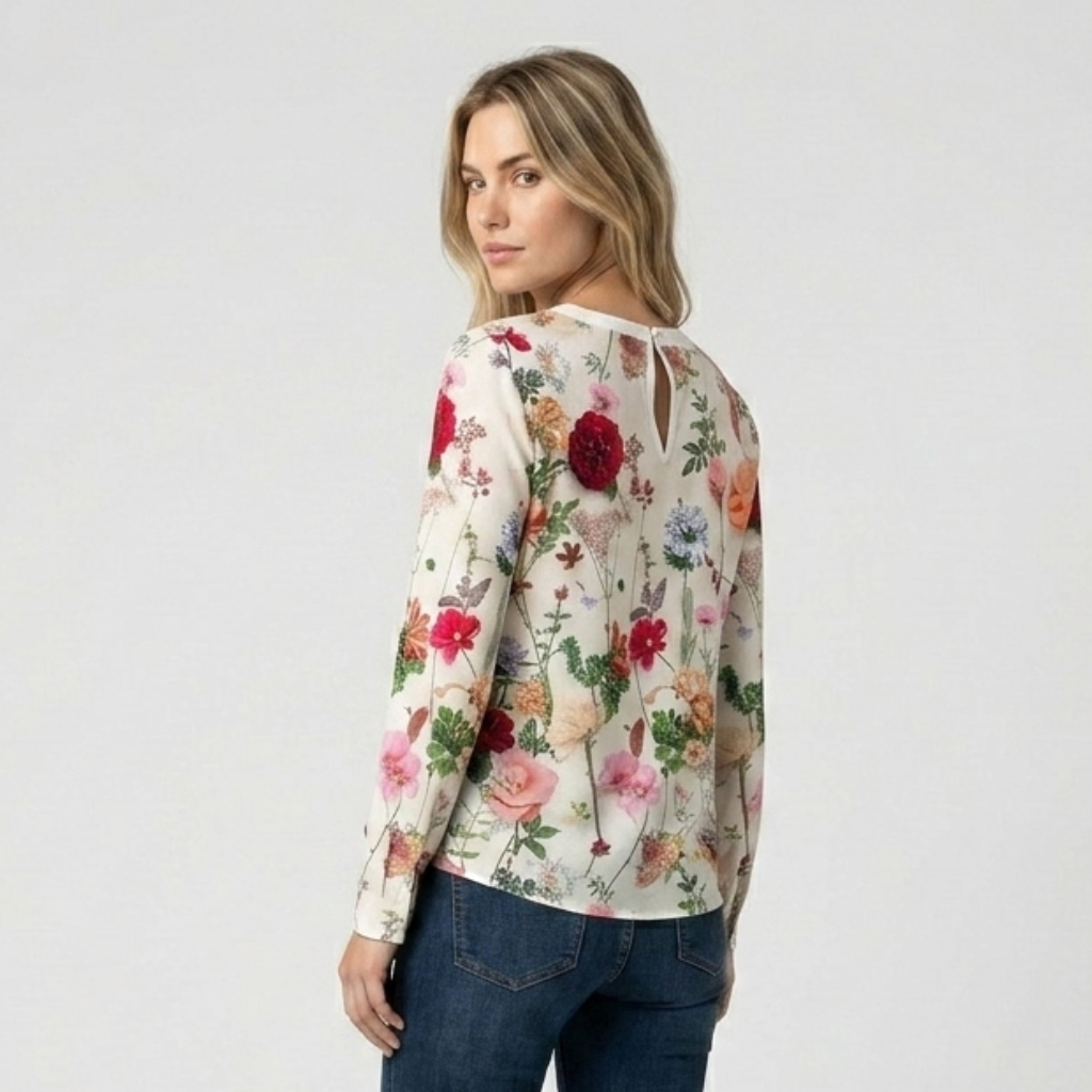Coutivo - Blouse Femme Fluide Imprimé Floral Style Classique Intemporel