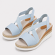 Coutivo - Sandales Femme Compensées Brides Élastiques Confort Léger Style Moderne Élégant