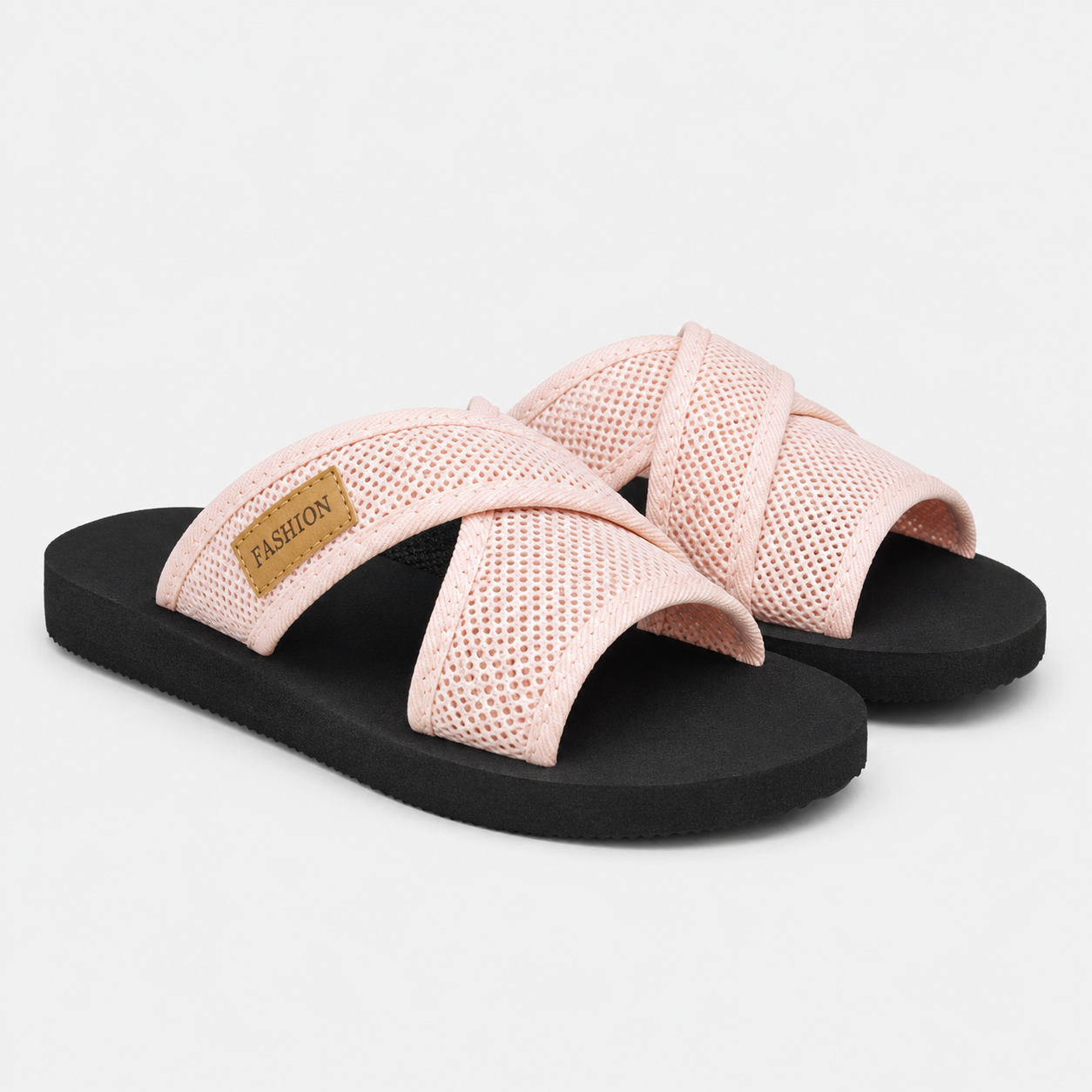 Coutivo - Claquettes Femme Brides Croisées Respirantes Confort Léger Style Décontracté