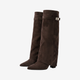Coutivo - Bottes Femme Daim Élégant Confort Quotidien Style Classique