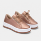 Coutivo - Sneakers Femme Plateforme Lacets Confort Quotidien Style Minimaliste Élégant