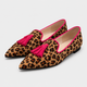 Coutivo - Ballerines Femme Motif Animal Pompons Élégance Classique Confort Quotidien