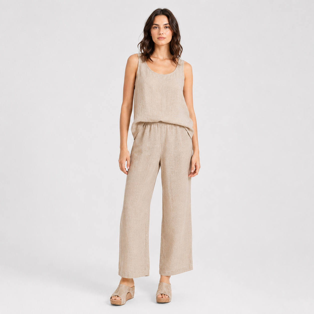 Coutivo - Sandales Femme Compensées Ouvertes Confort Léger Style Décontracté Élégant