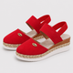 Coutivo - Sandales Femme Compensées Brides Élastiques Confort Léger Style Bohème Chic
