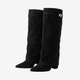 Coutivo - Bottes Femme Daim Élégant Confort Quotidien Style Classique