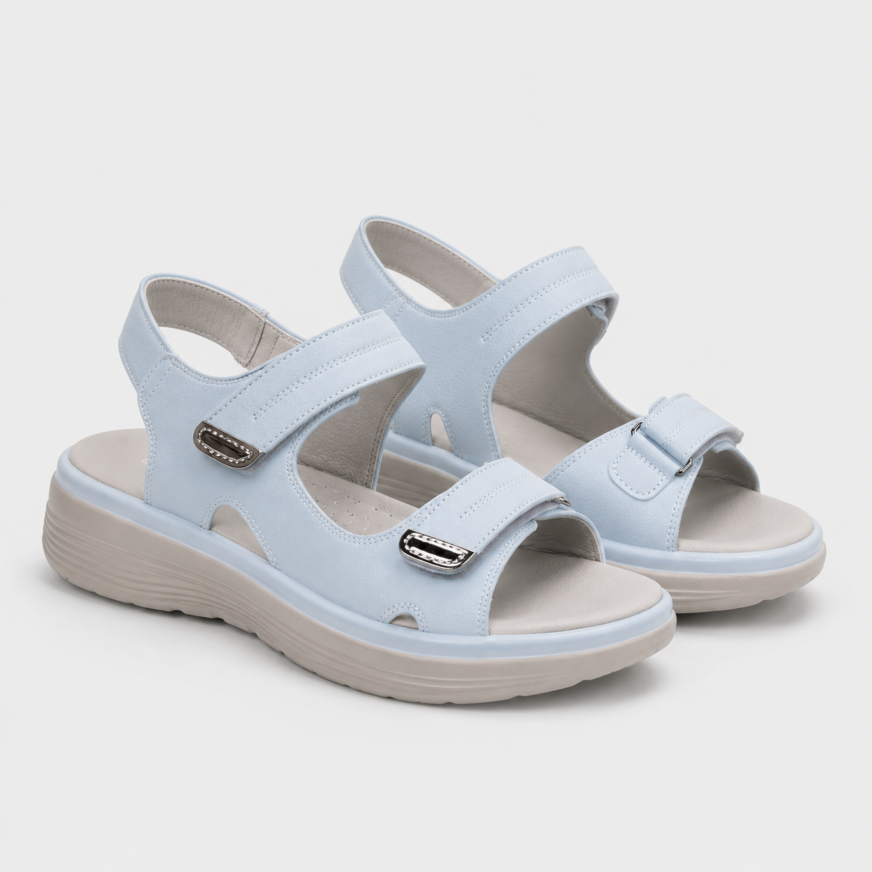 Coutivo - Sandales Femme Brides Ajustables Confort Marche Style Estival Élégant